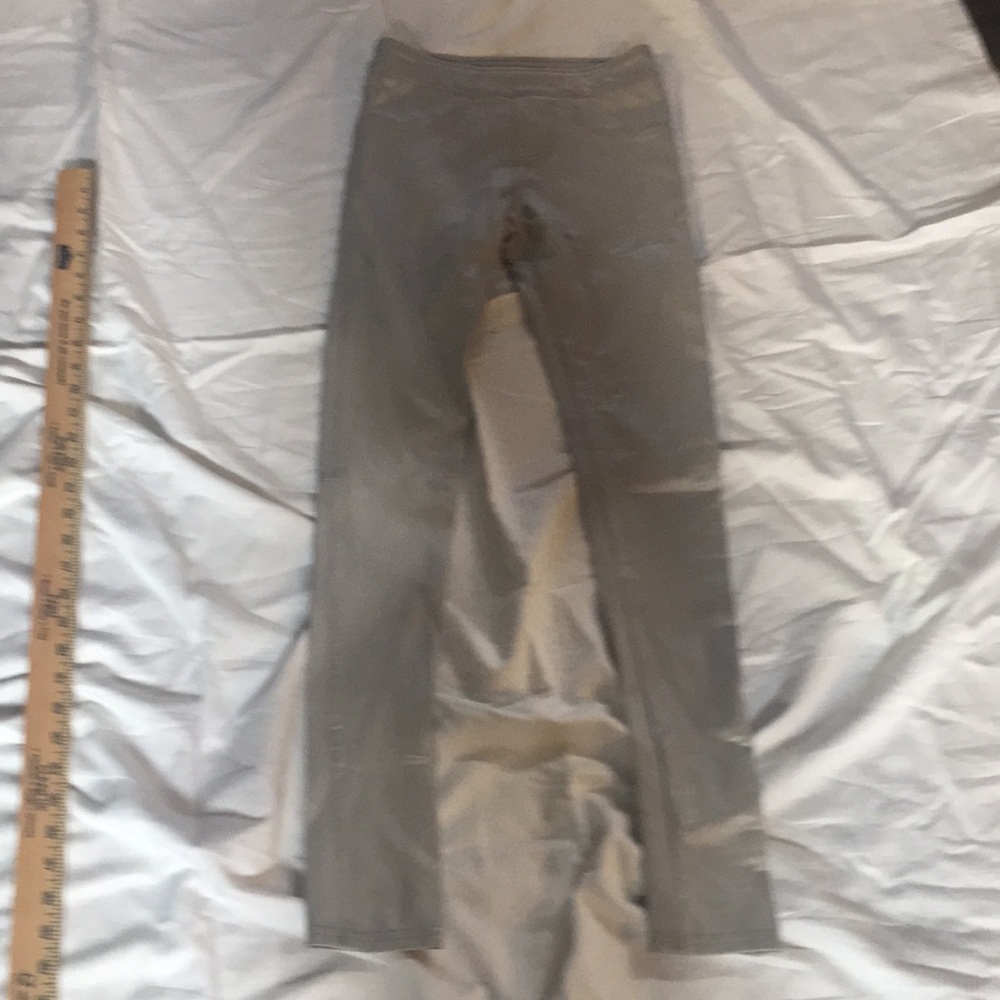 Blanc noir sexy pull on jeggings shiny silver